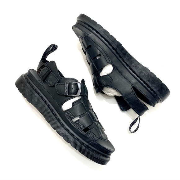 Dr. Martens Black Mono Fisherman Sandals - Picture 6 of 15